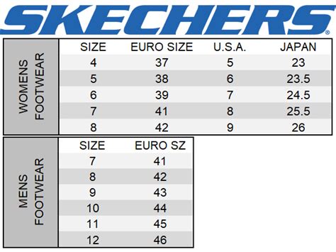 Skechers Women S Shoe Size Chart Cm - Bios Pics