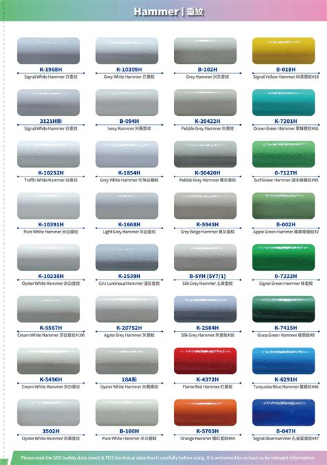 General Powder Coating Color Chart