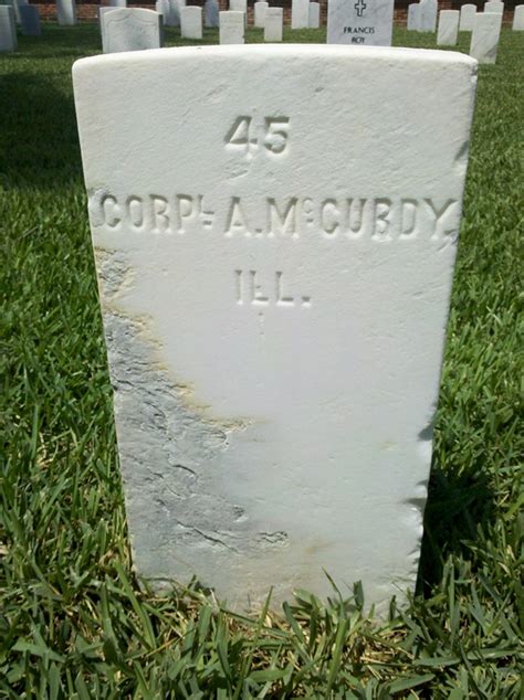 Corp Arthur McCurdy 1840 1864 Homenaje De Find A Grave