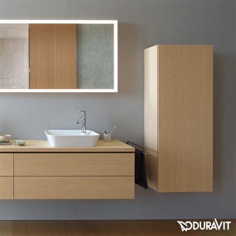 Duravit L Cube Medium Unit With 1 Door Front Brushed Dark Oak Corpus