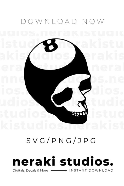 Ball Svg Pool Billard Svg Skull Svg Skelett Svg Acht Etsy