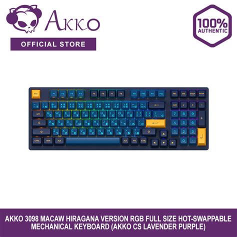 Akko 3098 Macaw Hiragana Version RGB Full Size Hot Swappable Mechanical