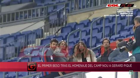 La Novia De Gerard Piqu Clara Ch A Estuvo En El Camp Nou Por Su