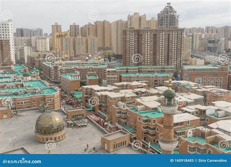 The Skyline Of Urumqi Xinjiang China Stock Image Image Of History