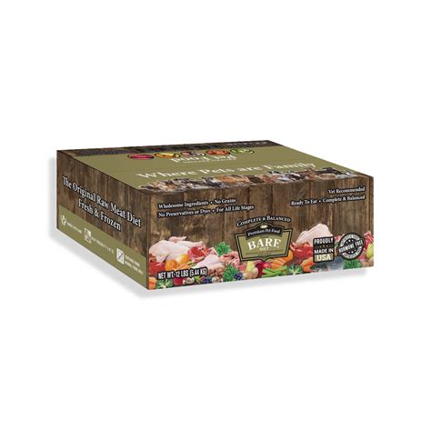 Frozen Dog Food | Frozen Raw Dog Food - BARF World Inc.