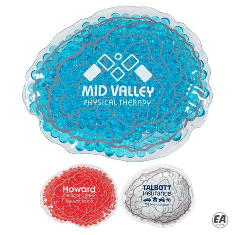 Custom Brain Aqua Pearls Hot Cold Pack Customized Hot Cold Packs Promotional Brain Aqua