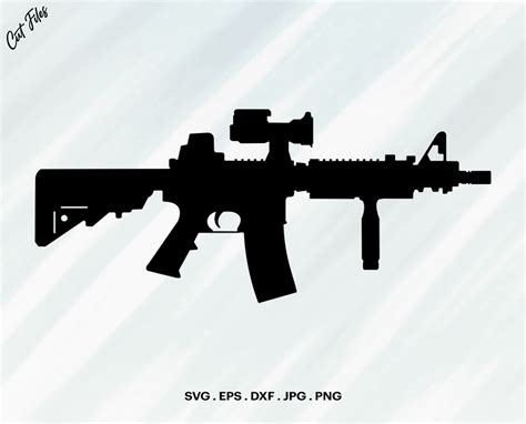 Ar 15 Svg M4 Svg M4 Cqb Svg Ar15 Semi Auto Rifles Svg Etsy