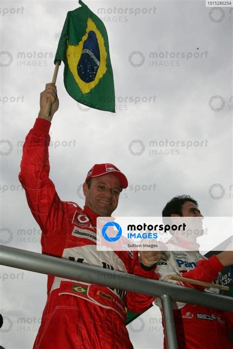 Rubens Barrichello BRA Ferrari During The Drivers Parade Formula One