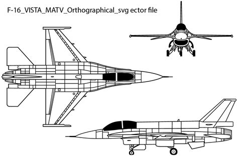 ArtStation - F 16 VISTA MATV Orthographical svg vector file, helicopter ...