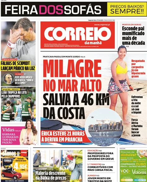 Capa Correio Da Manh Abril Capasjornais Pt