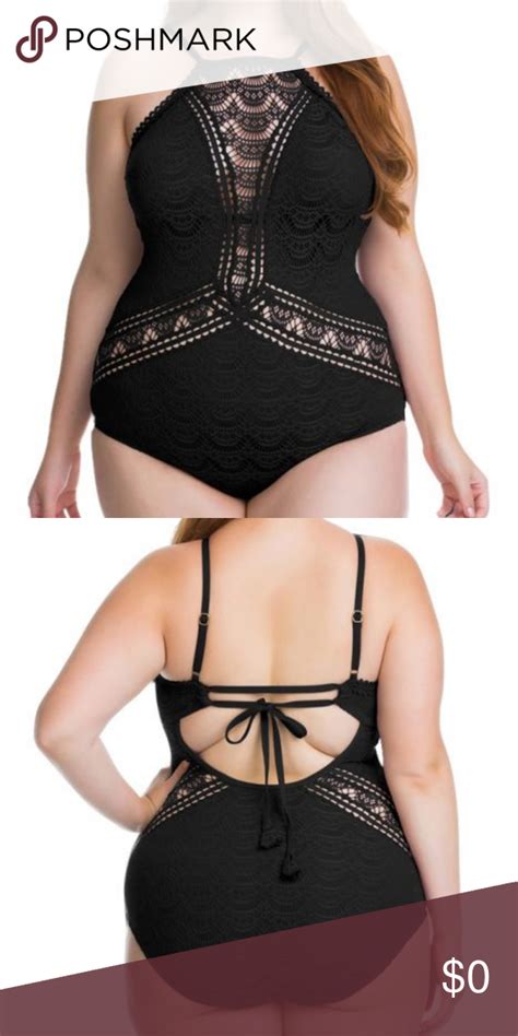 Becca Plus Size High Neck One Piece Swimsuit Clothes Design Fashion