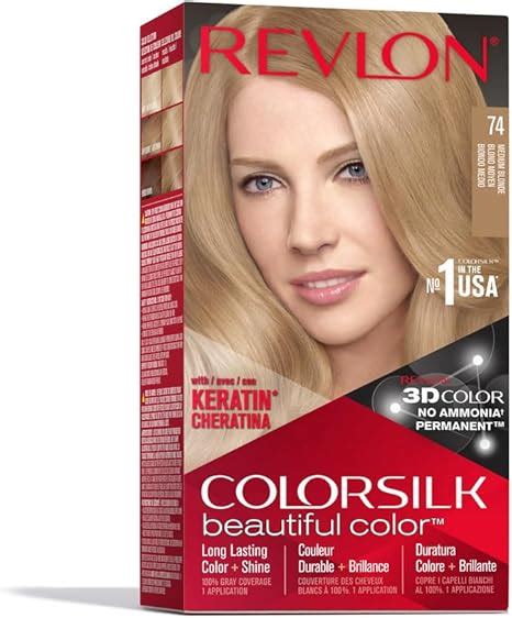 Revlon Colorsilk Permanent Hair Dye Medium Blonde Amazon Co Uk Beauty
