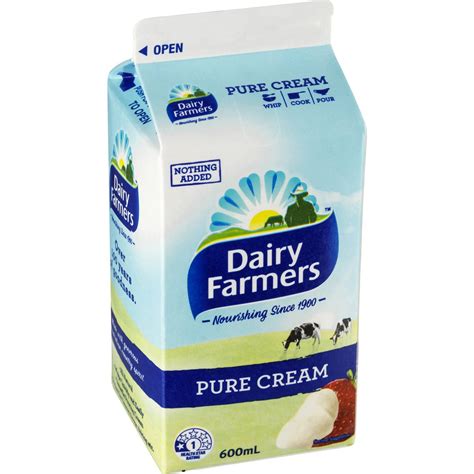 Dairy Farmers Pure Cream 600ml | Woolworths