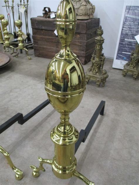 Solid Brass Andirons • The Architectural Warehouse