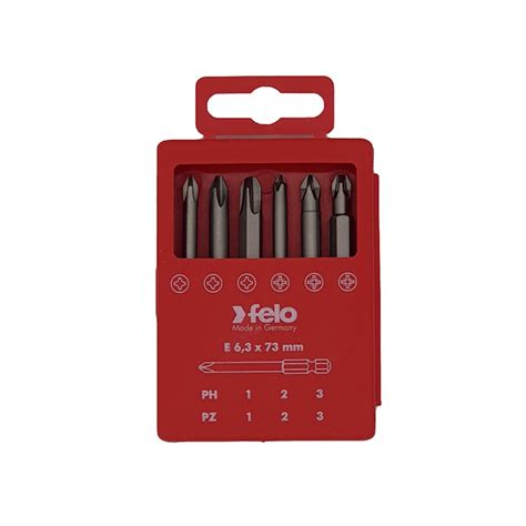 Felo Set Bitova Industrial Bit Box Profi Mm Ph Pz