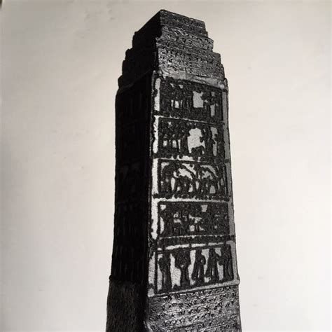 Black Obelisk of Shalmaneser III Model - Etsy