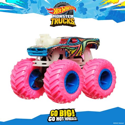 Hot Wheels Monster Trucks Glow In The Dark Rodger Dodger Hcb Shopee Malaysia