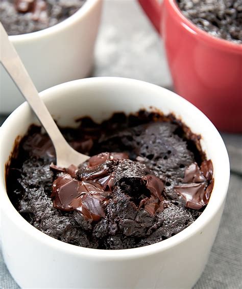 3 Ingredient Flourless Nutella Brownie Mug Cake Kirbie S Cravings