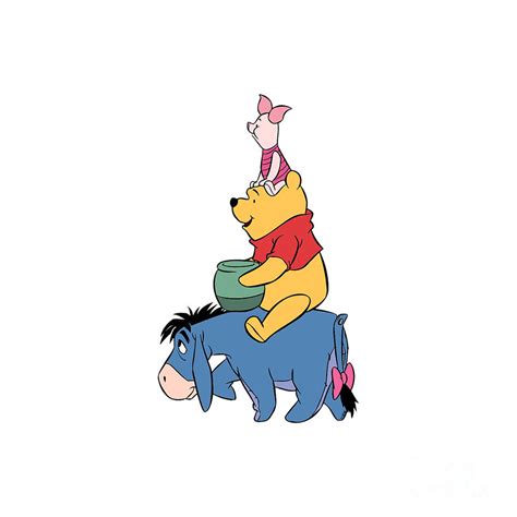 Eeyore Piglet Pooh Drawing by Paul Diaz - Pixels