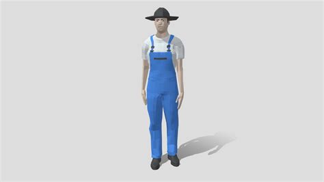 Low Poly Farmer Man Download Free 3d Model By Chroma3d Vendol21