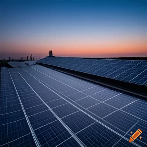 Rooftop Solar Panels Generating Electricity On Craiyon