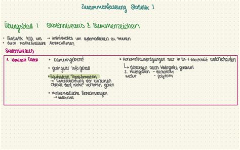 Zsmf Statistik 1 zusammenfassung Statistik I Übungsblatt I