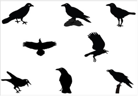 Free Raven Silhouette Cliparts, Download Free Raven Silhouette Cliparts ...