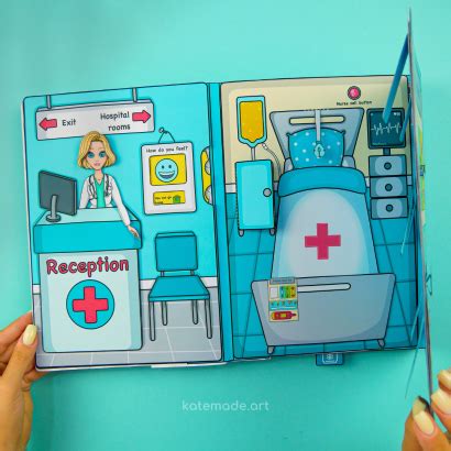 Hospital Digital Printable KateMade Digital Templates For Printing