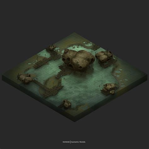 Isometric Frog Lands Swamp [Art] [OC] | Scrolller