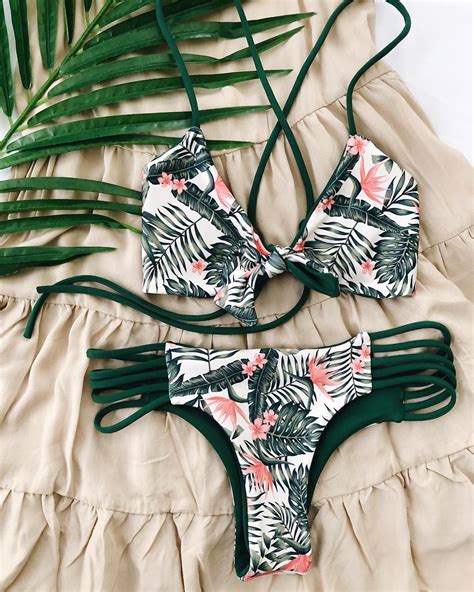 Leaf Bikini By Cocokini Bikini Summer Plantprint Hot Sex Picture