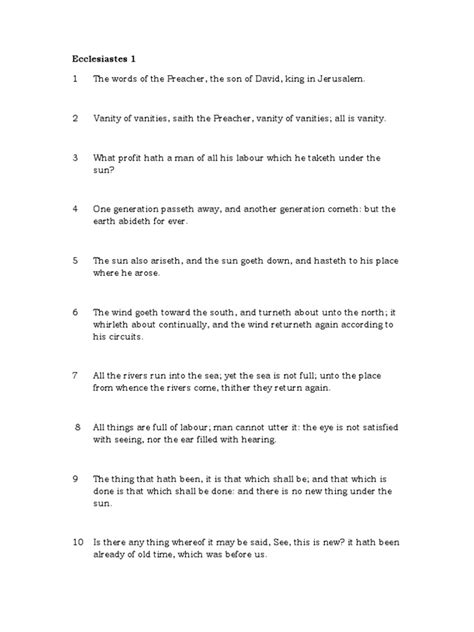 Ecclesiastes Pdf Ecclesiastes Wisdom