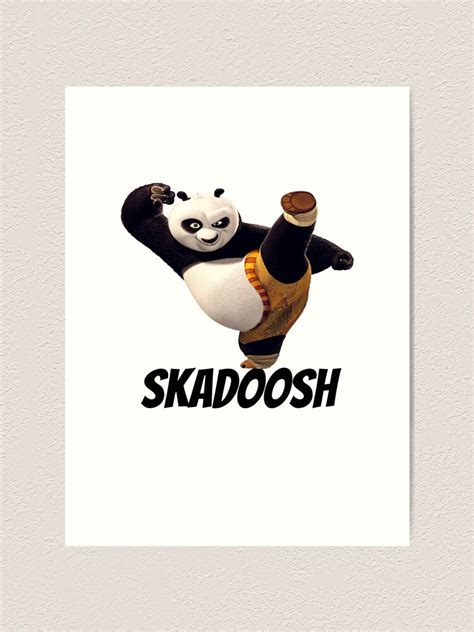 "Kung Fu Panda Skadoosh" Art Print for Sale by 5M-SM | Redbubble