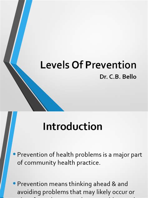 Levels of Prevention | PDF | Preventive Healthcare | Health Care 