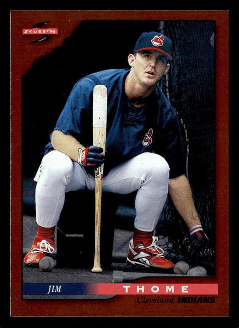 Jim Thome 1996 Score Dugout Collection Card 6 Cleveland Indians EBay