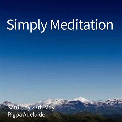 Simply Meditation Rigpa Australia