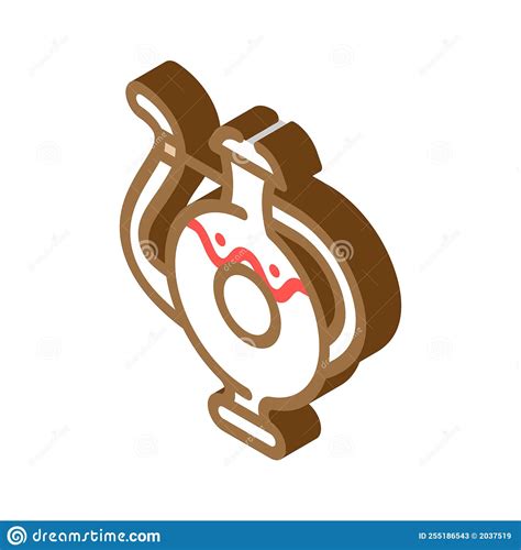 Jug Clay Crockery Isometric Icon Vector Illustration Stock Vector