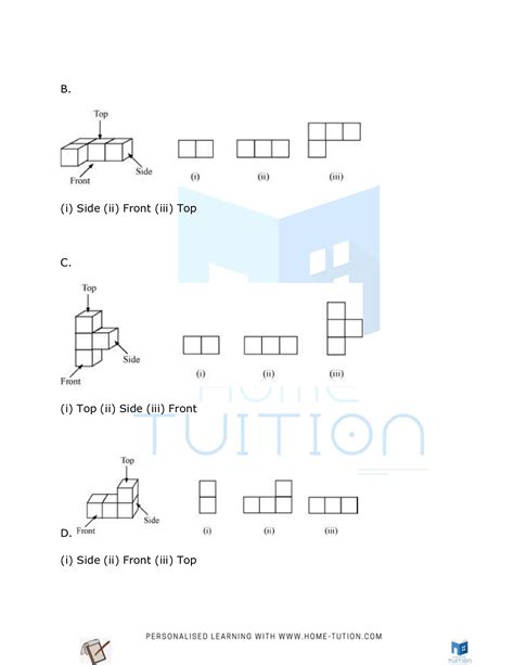 NCERT Solutions For Class 8 Maths Chapter 10 Visualizing Solid Shapes