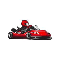 Go kart race background poster karting car Vector Image