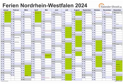 Kalender Nrw Mit Ferien