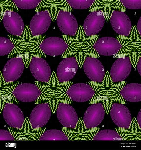 Abstract Background Seamless Disco Pattern For Fabric And Walls And