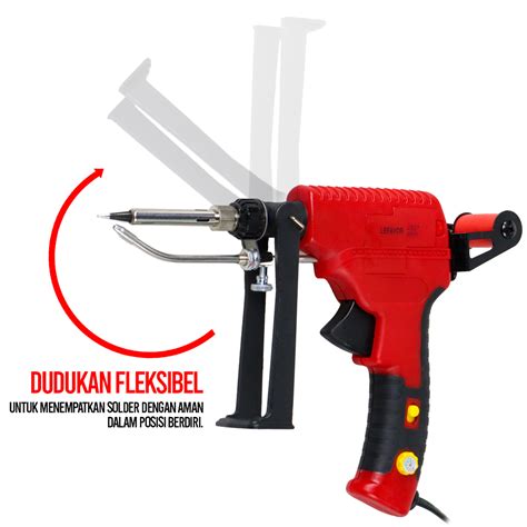 Lefavor Solder Listrik Tembak Tin Gun Adjustable Temperature W Lef