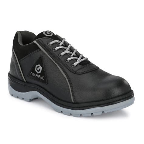 Graphene Leather Steel Toe Grey Safety Shoes Rn 509 09 Size 9 At 821