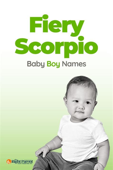 170 Fiery Scorpio Baby Boy Names Meaning Baby Boy Names Boy Name