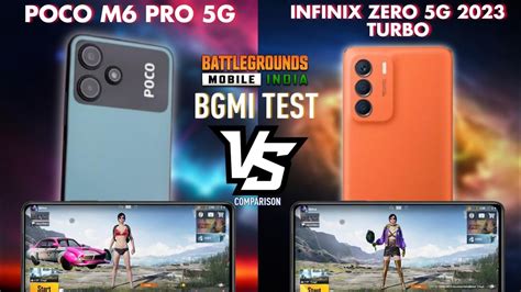 POCO M6 PRO 5G VS INFINIX ZERO 5G 2023 TURBO BGMI TEST Poco M6 Pro