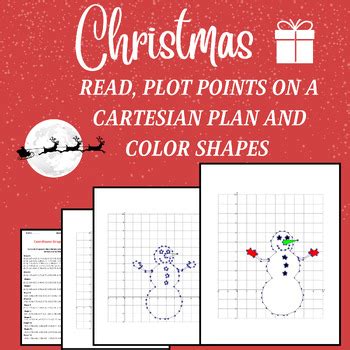 Christmas Winter Plotting Points On A Cartesian Plane Mystery Picture Math