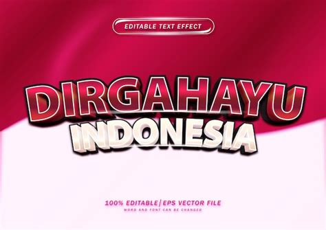 Premium Vector Indonesian Independence Day Dirgahayu Indonesia