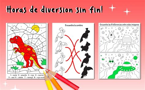 Libro de actividades divertidas para niños de 6 a 10 años Incluye