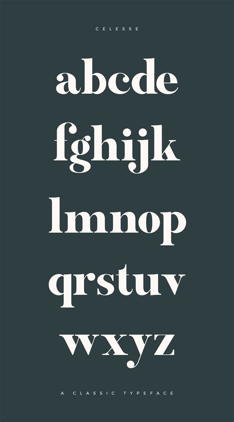 Traditional Typeface