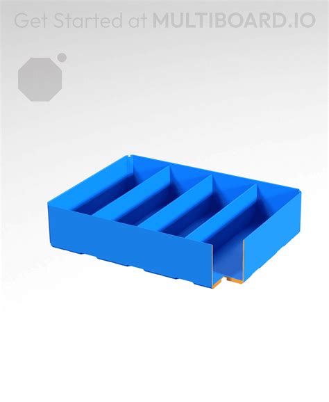 4x3x1 Divided Bin Multibin Insert 3d Model By Multiboard On Thangs