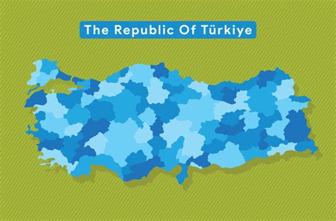 The detailed map of Turkey with regions pro vector 22712504 Vector Art ...